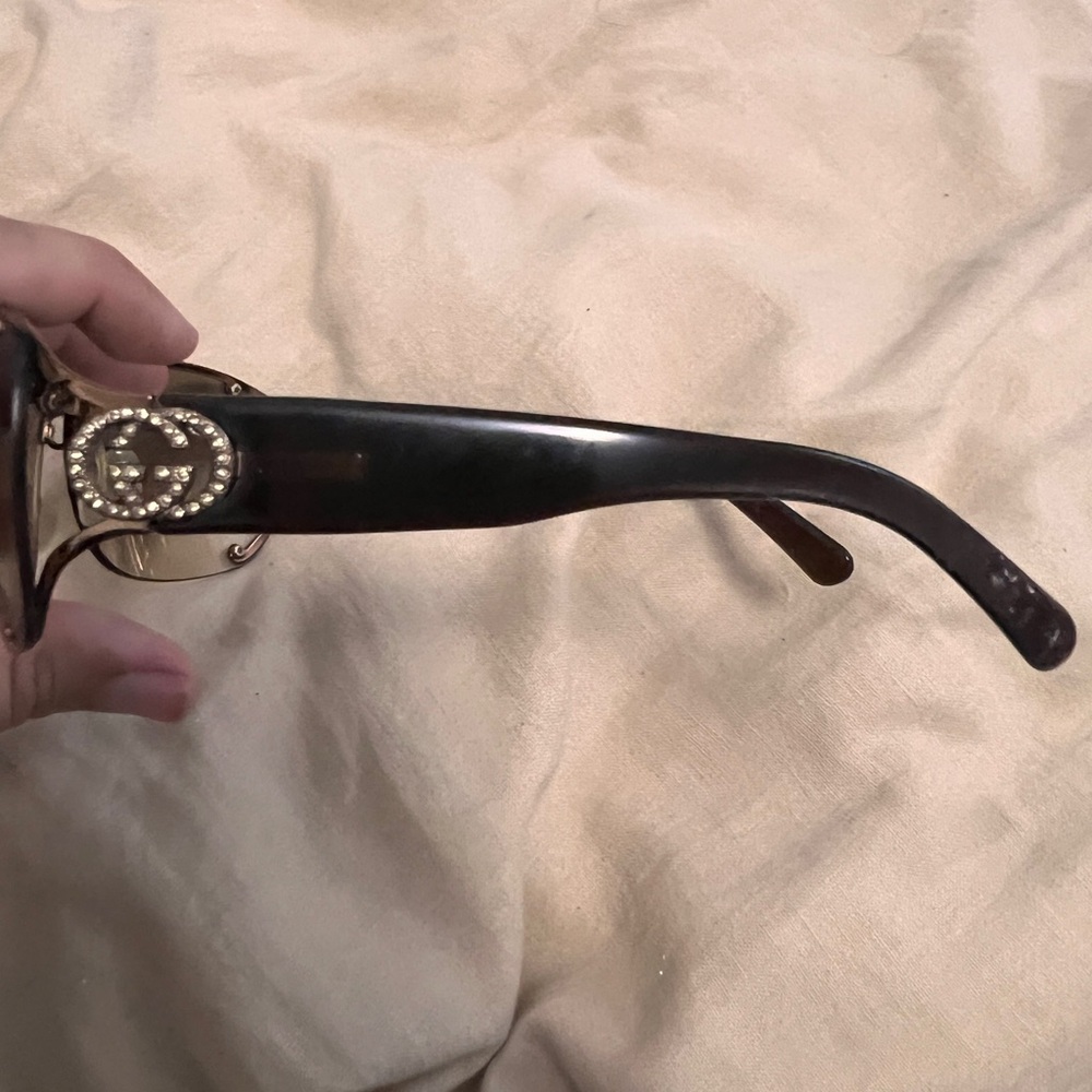 Gucci Brown Radiant Crystals GG 2820/F/S Sunglasses. No Scratches No Case - Picture 7 of 9